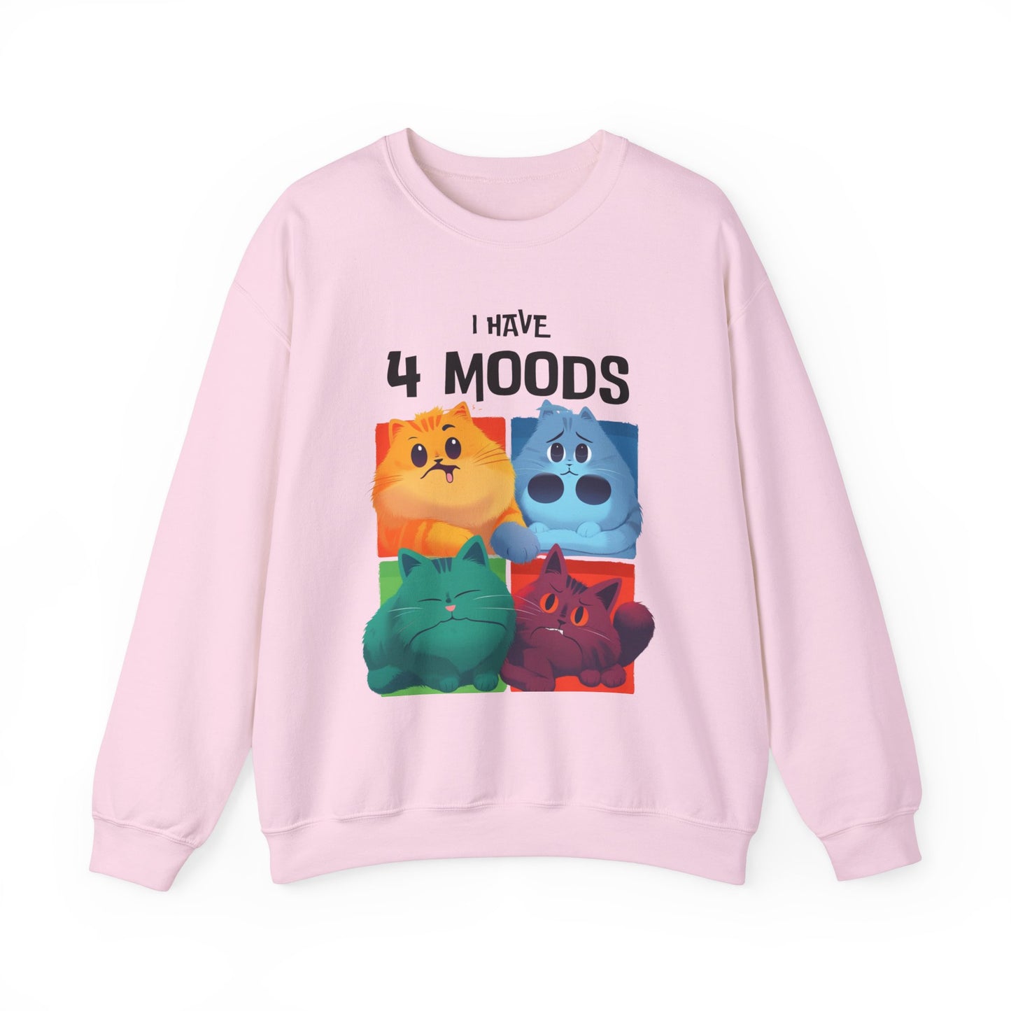 I Have 4 Moods Sweatshirt - Unisex Heavy Blend™ Crewneck - Perfect for Pet Lovers