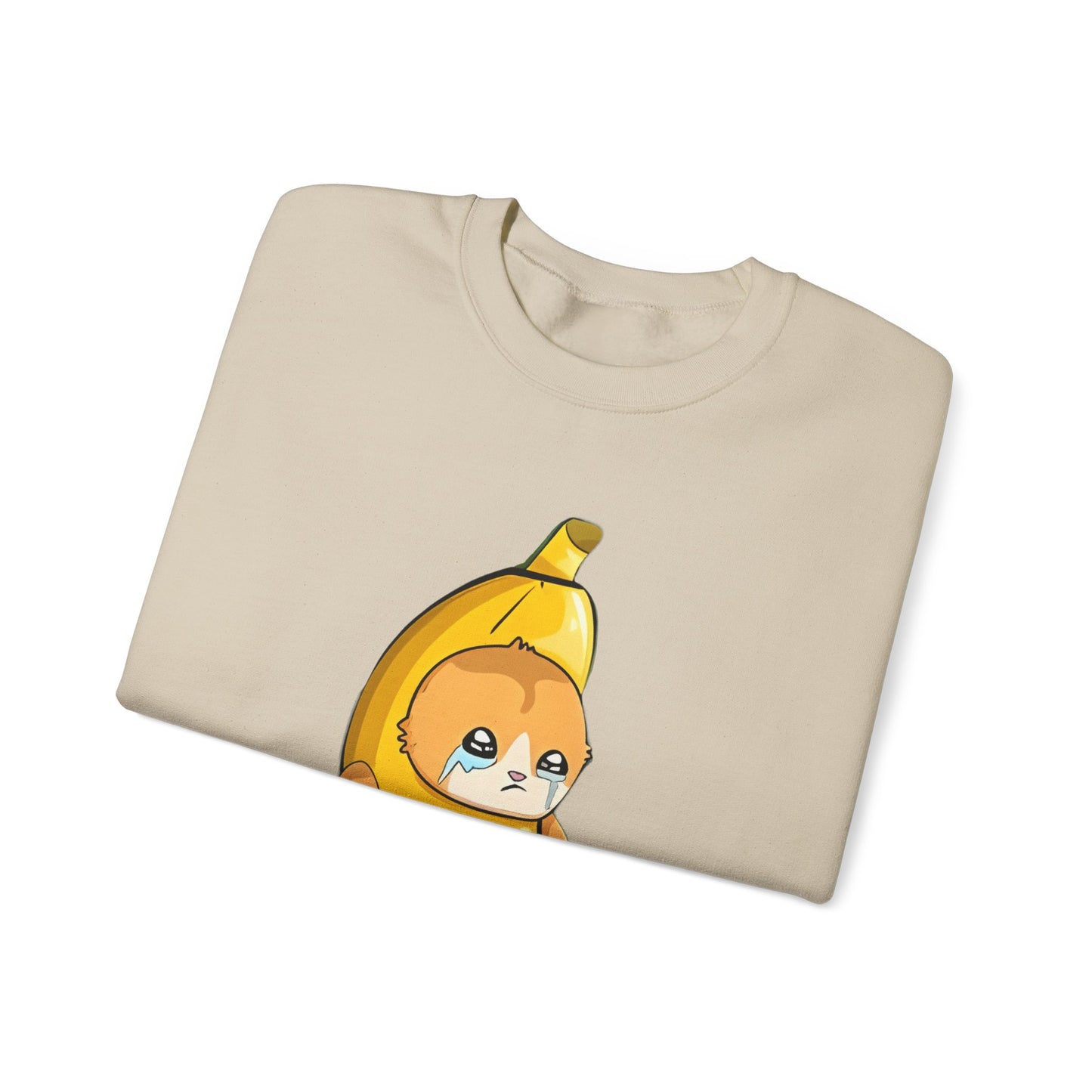 Oops!! Banana Kitty Sweatshirt - Unisex Heavy Blend™ Crewneck