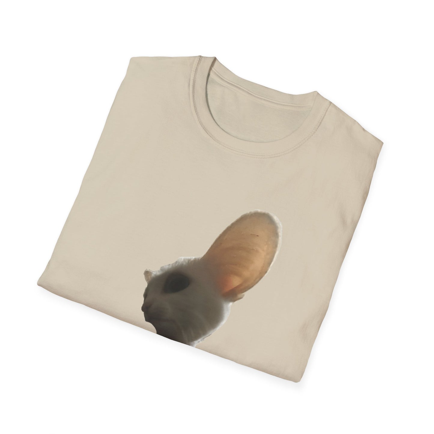 Heard you were 🏳️‍🌈- Cute Feline Graphic Unisex Softstyle T-Shirt – Perfect for Cat Lovers