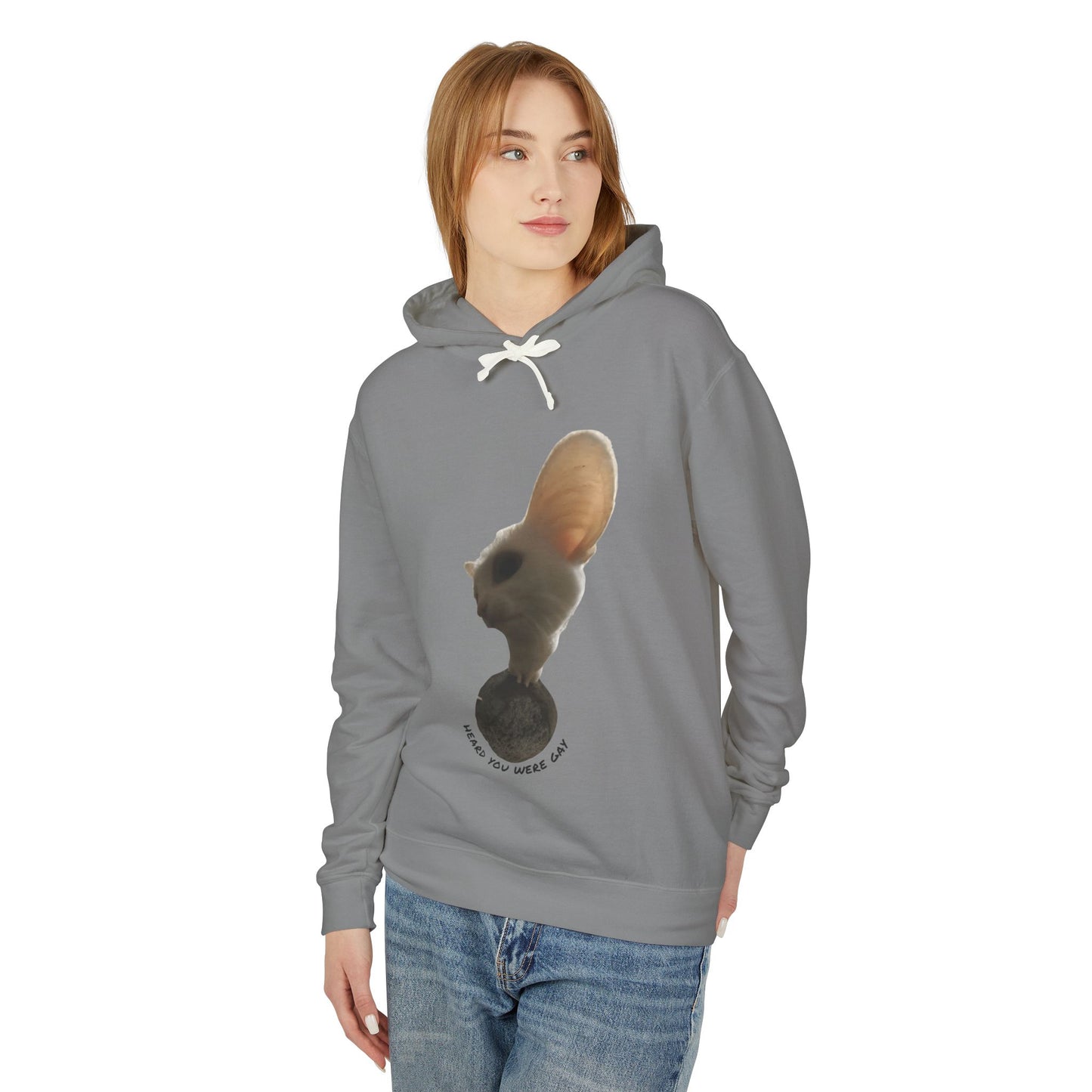 Inspirational Unisex Lightweight Hooded Sweatshirt - "Making You Wonder"