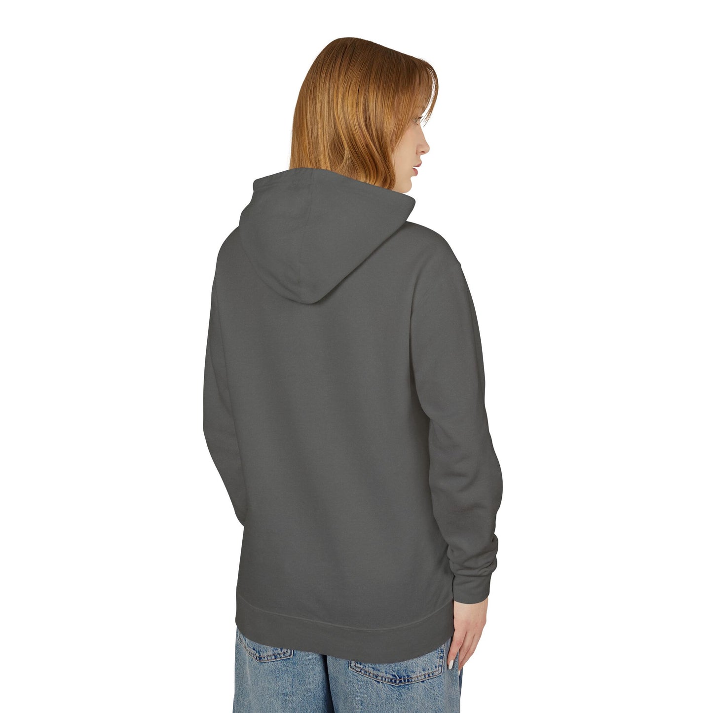 Evil Larry Unisex Lightweight Hooded Sweatshirt - Spooky Cat Design