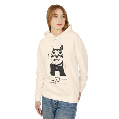Trendy Cat Graphic Unisex Lightweight Hoodie