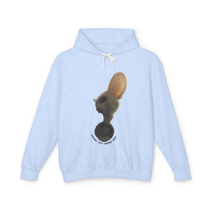 Inspirational Unisex Lightweight Hooded Sweatshirt - "Making You Wonder"