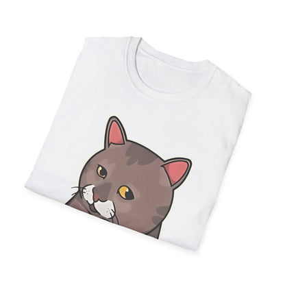 "Me When They Start Small Talk" | Funny Cat Graphic T-Shirt  | Unisex Softstyle Tee