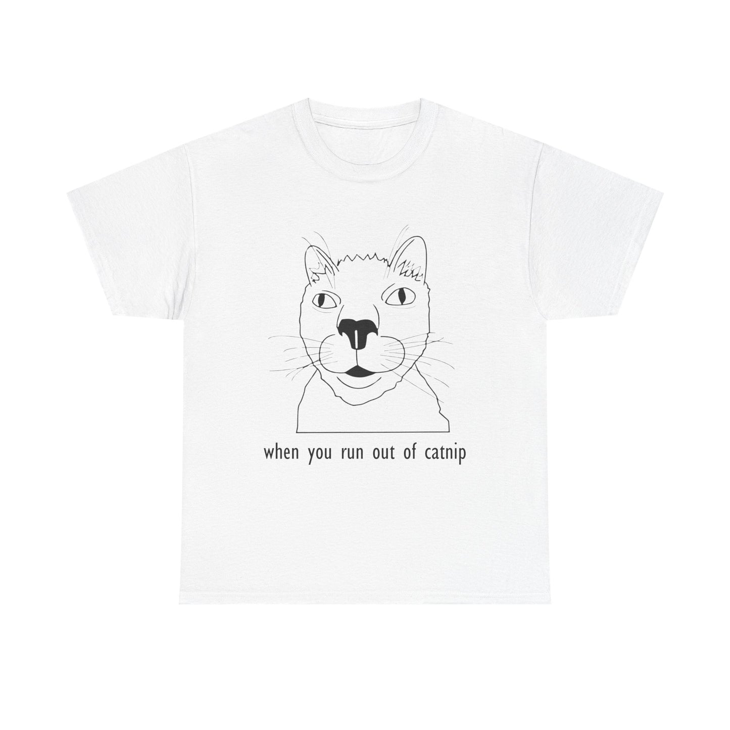 Funny Cat Quote Unisex Heavy Cotton Tee - Perfect Gift for Cat Lovers