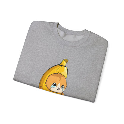 Oops!! Banana Kitty Sweatshirt - Unisex Heavy Blend™ Crewneck