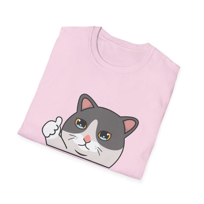 Cute Cat 'Bad Day' Unisex Softstyle T-Shirt - Perfect for Cat Lovers!