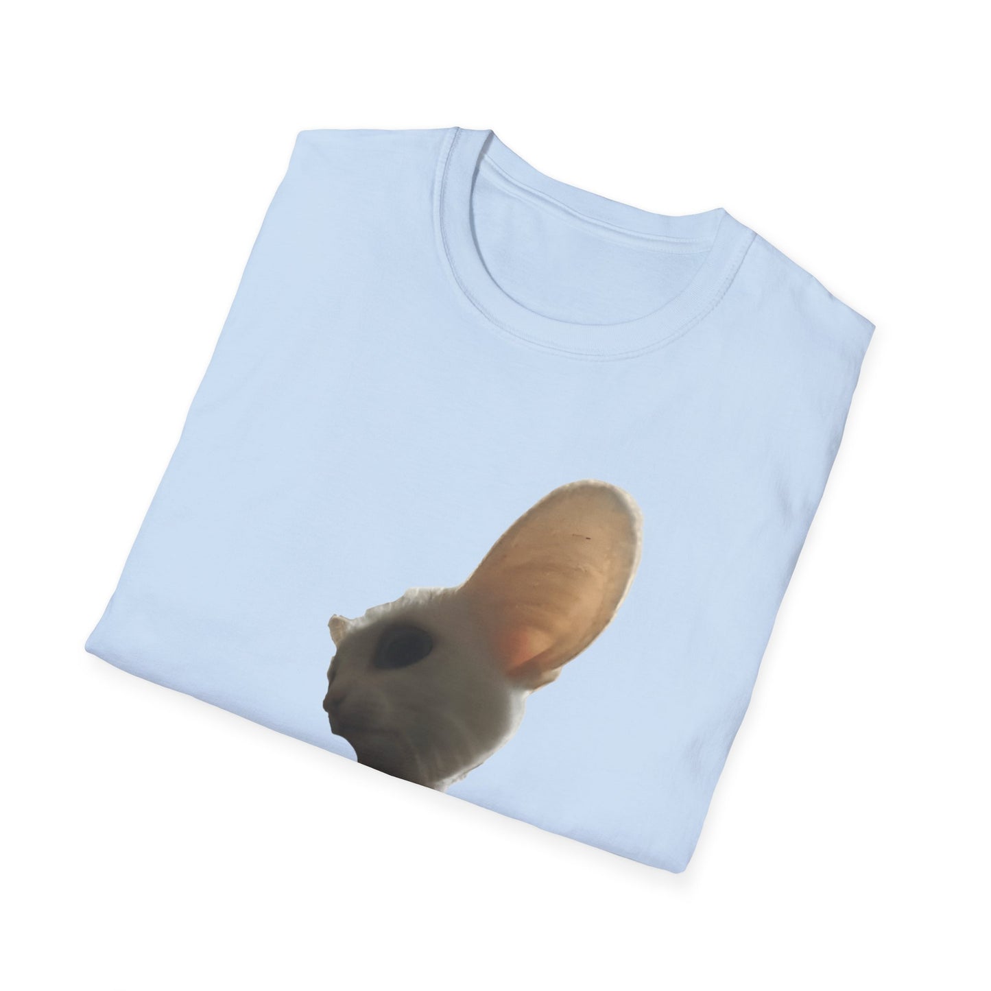 Heard you were 🏳️‍🌈- Cute Feline Graphic Unisex Softstyle T-Shirt – Perfect for Cat Lovers
