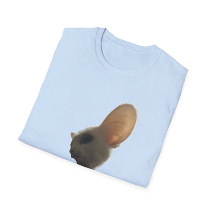 Heard you were 🏳️‍🌈- Cute Feline Graphic Unisex Softstyle T-Shirt – Perfect for Cat Lovers