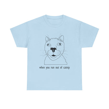 Funny Cat Quote Unisex Heavy Cotton Tee - Perfect Gift for Cat Lovers