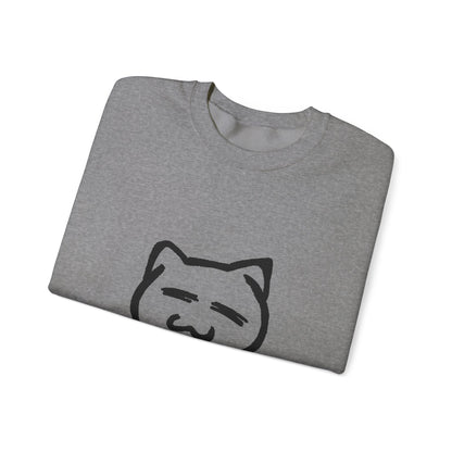 14 Hours of Sleep Crewneck Sweatshirt - Unisex Heavy Blend™ - Cozy Cat Design