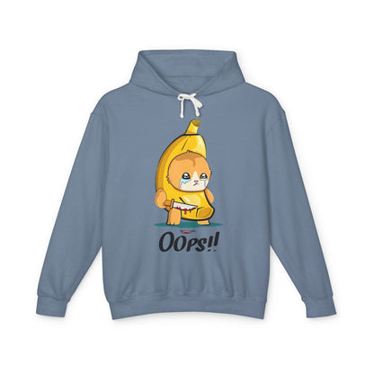 Funny Banana Oops!! Unisex Lightweight Hooded Sweatshirt