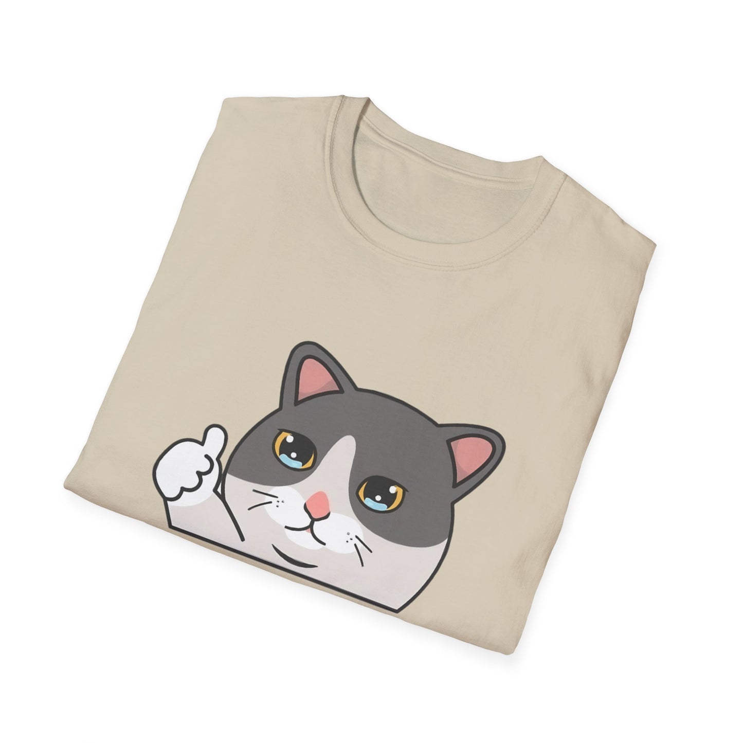 Cute Cat 'Bad Day' Unisex Softstyle T-Shirt - Perfect for Cat Lovers!