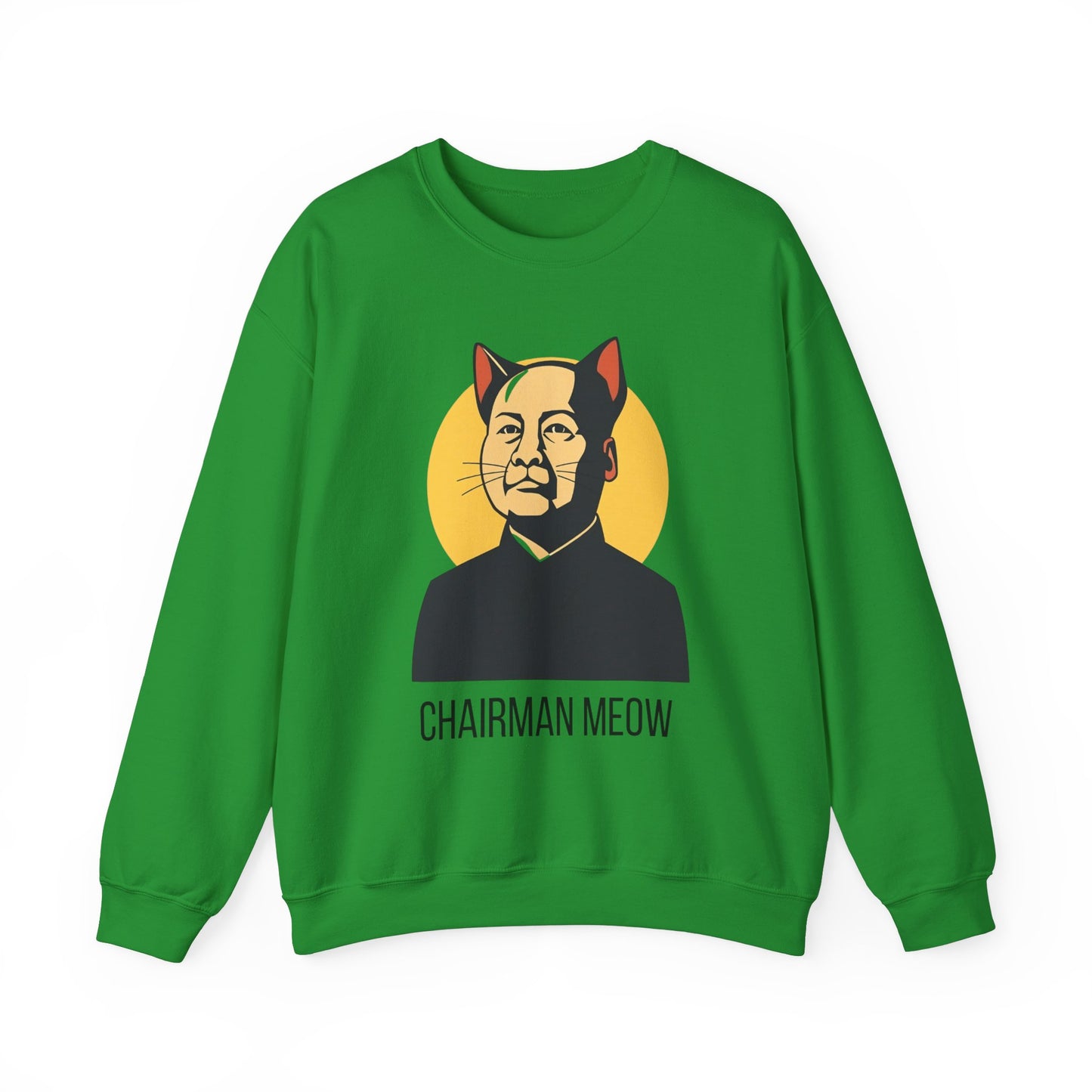 Chairman Meow Unisex Crewneck Sweatshirt - Playful Cat Design for Animal Lovers