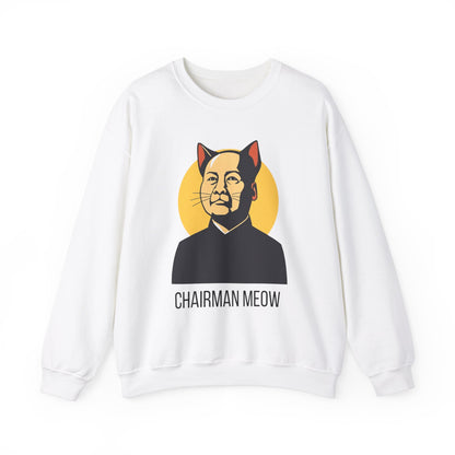 Chairman Meow Unisex Crewneck Sweatshirt - Playful Cat Design for Animal Lovers