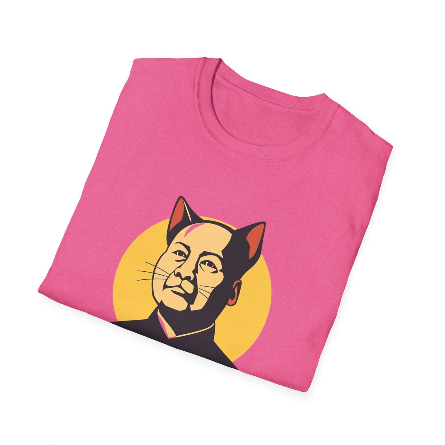 Chairman Meow Unisex Softstyle T-Shirt - Fun Cat Humor Tee for Cat Lovers