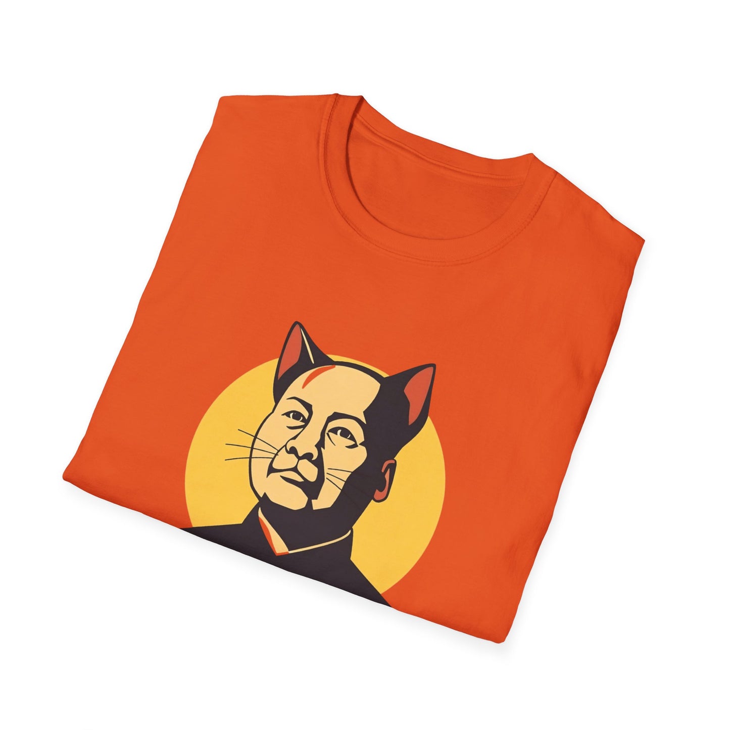 Chairman Meow Unisex Softstyle T-Shirt - Fun Cat Humor Tee for Cat Lovers