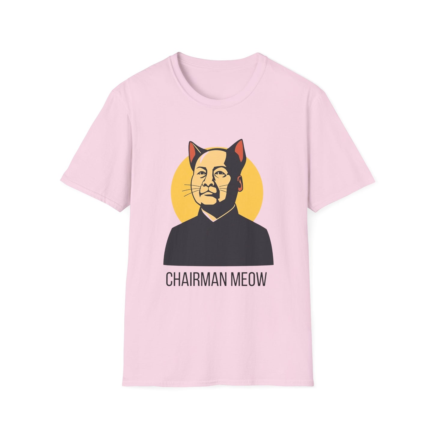 Chairman Meow Unisex Softstyle T-Shirt - Fun Cat Humor Tee for Cat Lovers