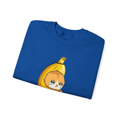 Oops!! Banana Kitty Sweatshirt - Unisex Heavy Blend™ Crewneck