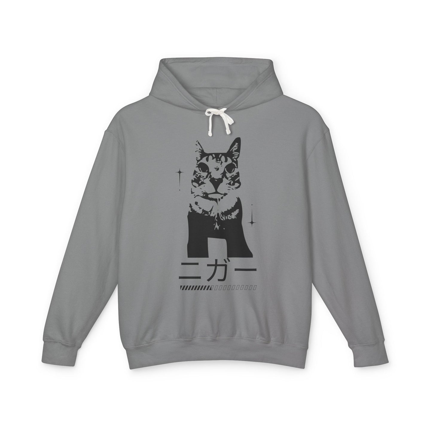 Trendy Cat Graphic Unisex Lightweight Hoodie