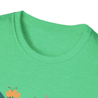 Floral Cat Graphic T-Shirt - 'Hate You All' Cute Unisex Tee