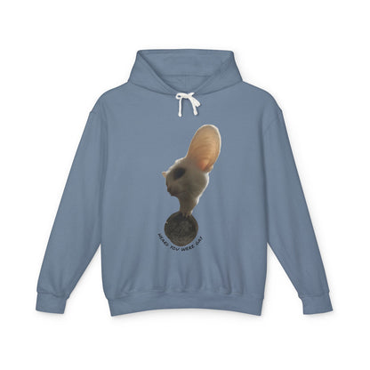 Inspirational Unisex Lightweight Hooded Sweatshirt - "Making You Wonder"