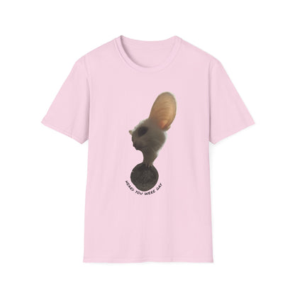 Heard you were 🏳️‍🌈- Cute Feline Graphic Unisex Softstyle T-Shirt – Perfect for Cat Lovers
