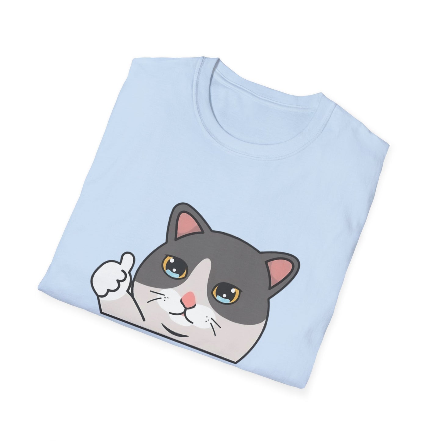 Cute Cat 'Bad Day' Unisex Softstyle T-Shirt - Perfect for Cat Lovers!