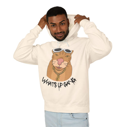 Cool Cat Unisex Lightweight Hooded Sweatshirt - Stylish & Fun Design