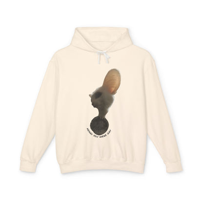 Inspirational Unisex Lightweight Hooded Sweatshirt - "Making You Wonder"