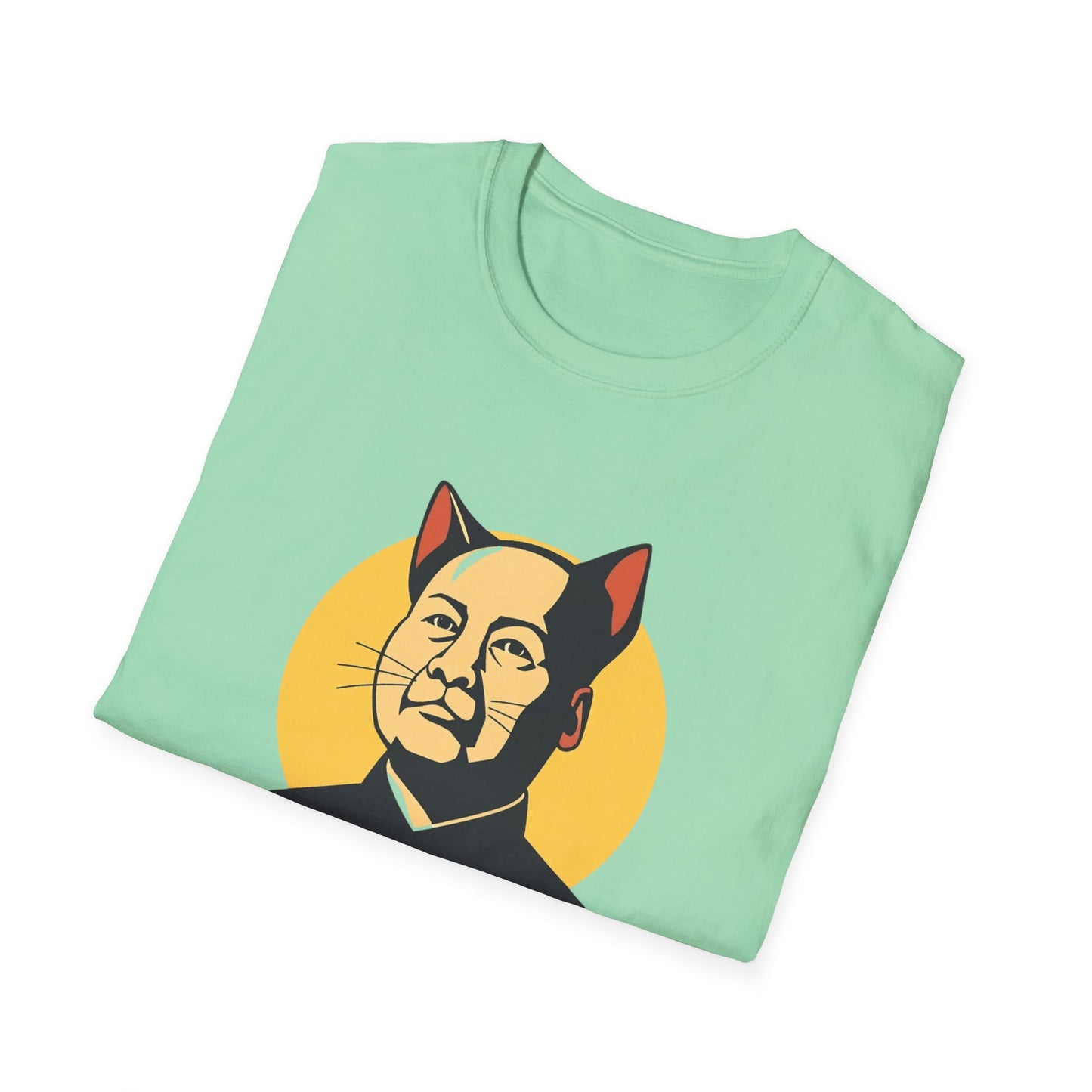 Chairman Meow Unisex Softstyle T-Shirt - Fun Cat Humor Tee for Cat Lovers