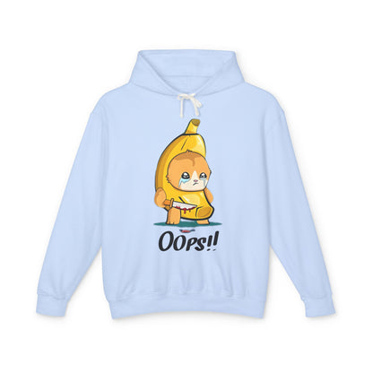 Funny Banana Oops!! Unisex Lightweight Hooded Sweatshirt