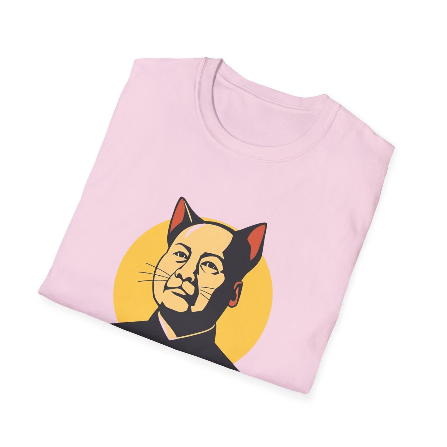 Chairman Meow Unisex Softstyle T-Shirt - Fun Cat Humor Tee for Cat Lovers