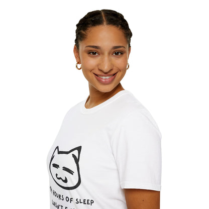 Funny Cat T-Shirt - "14 Hours of Sleep Wasn't Enough" - Unisex Softstyle