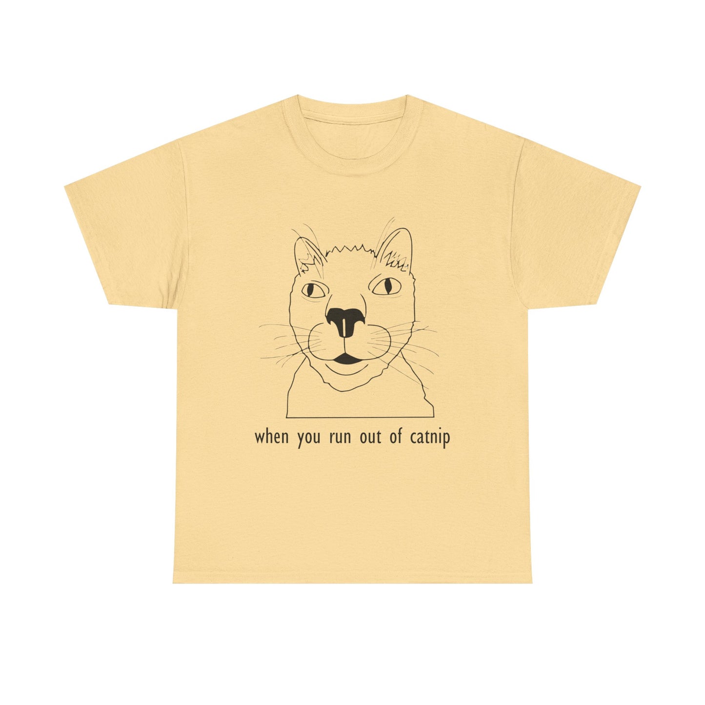 Funny Cat Quote Unisex Heavy Cotton Tee - Perfect Gift for Cat Lovers