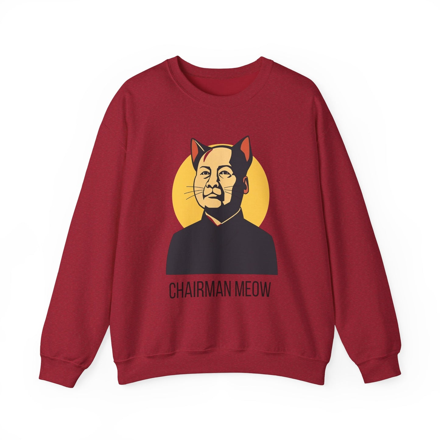 Chairman Meow Unisex Crewneck Sweatshirt - Playful Cat Design for Animal Lovers