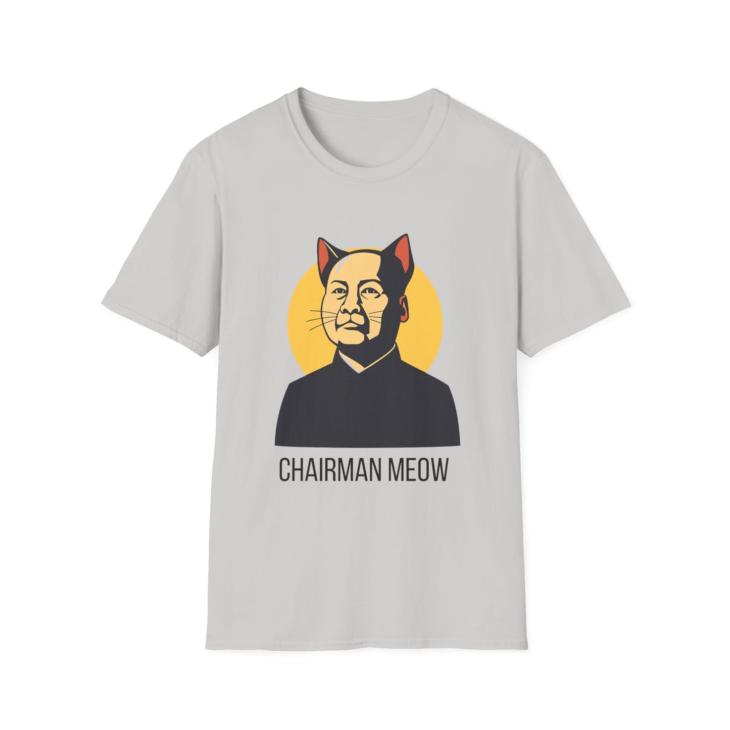 Chairman Meow Unisex Softstyle T-Shirt - Fun Cat Humor Tee for Cat Lovers