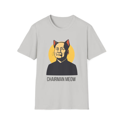 Chairman Meow Unisex Softstyle T-Shirt - Fun Cat Humor Tee for Cat Lovers