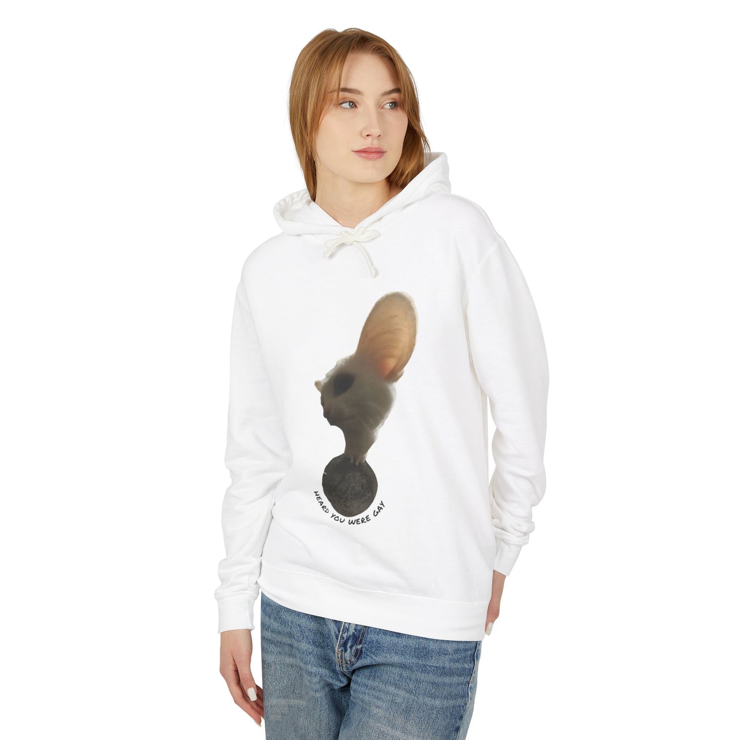 Inspirational Unisex Lightweight Hooded Sweatshirt - "Making You Wonder"