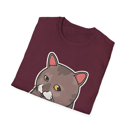 "Me When They Start Small Talk" | Funny Cat Graphic T-Shirt  | Unisex Softstyle Tee