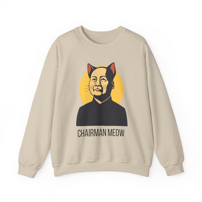 Chairman Meow Unisex Crewneck Sweatshirt - Playful Cat Design for Animal Lovers