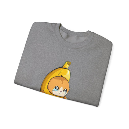 Oops!! Banana Kitty Sweatshirt - Unisex Heavy Blend™ Crewneck