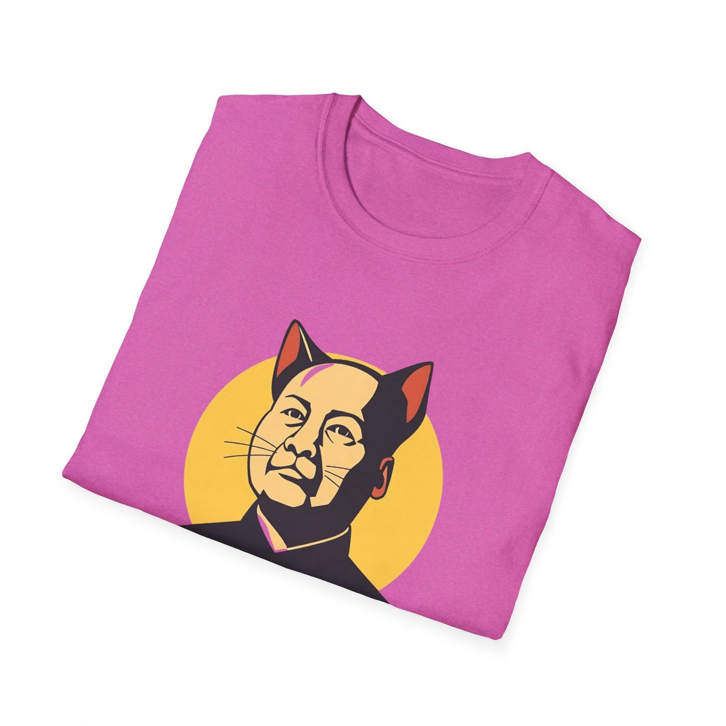 Chairman Meow Unisex Softstyle T-Shirt - Fun Cat Humor Tee for Cat Lovers