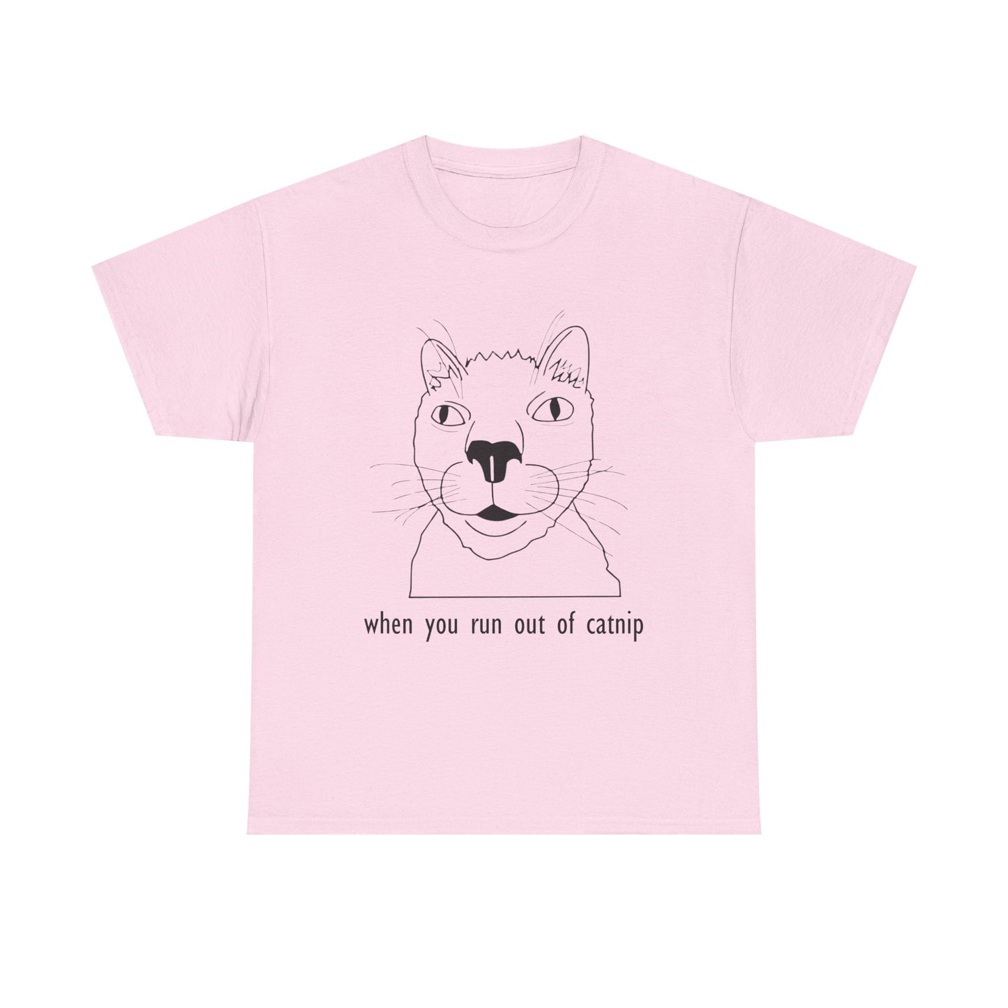 Funny Cat Quote Unisex Heavy Cotton Tee - Perfect Gift for Cat Lovers