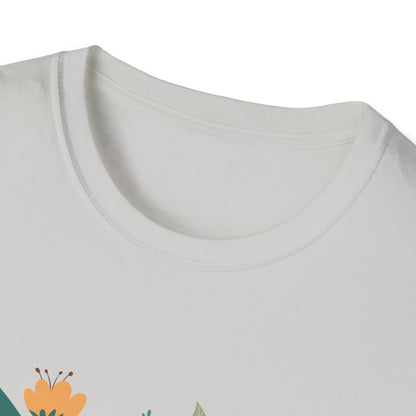 Floral Cat Graphic T-Shirt - 'Hate You All' Cute Unisex Tee
