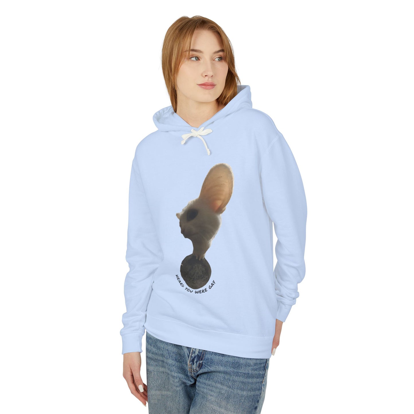 Inspirational Unisex Lightweight Hooded Sweatshirt - "Making You Wonder"