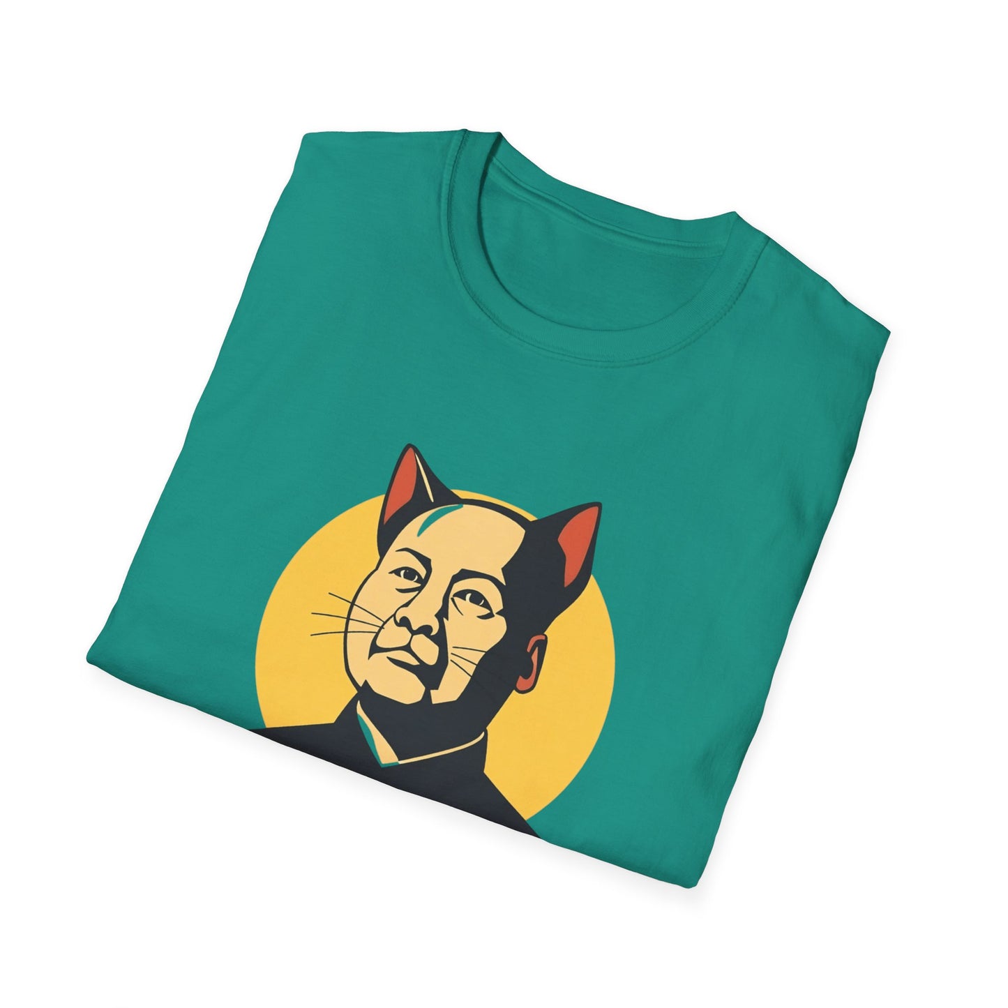 Chairman Meow Unisex Softstyle T-Shirt - Fun Cat Humor Tee for Cat Lovers
