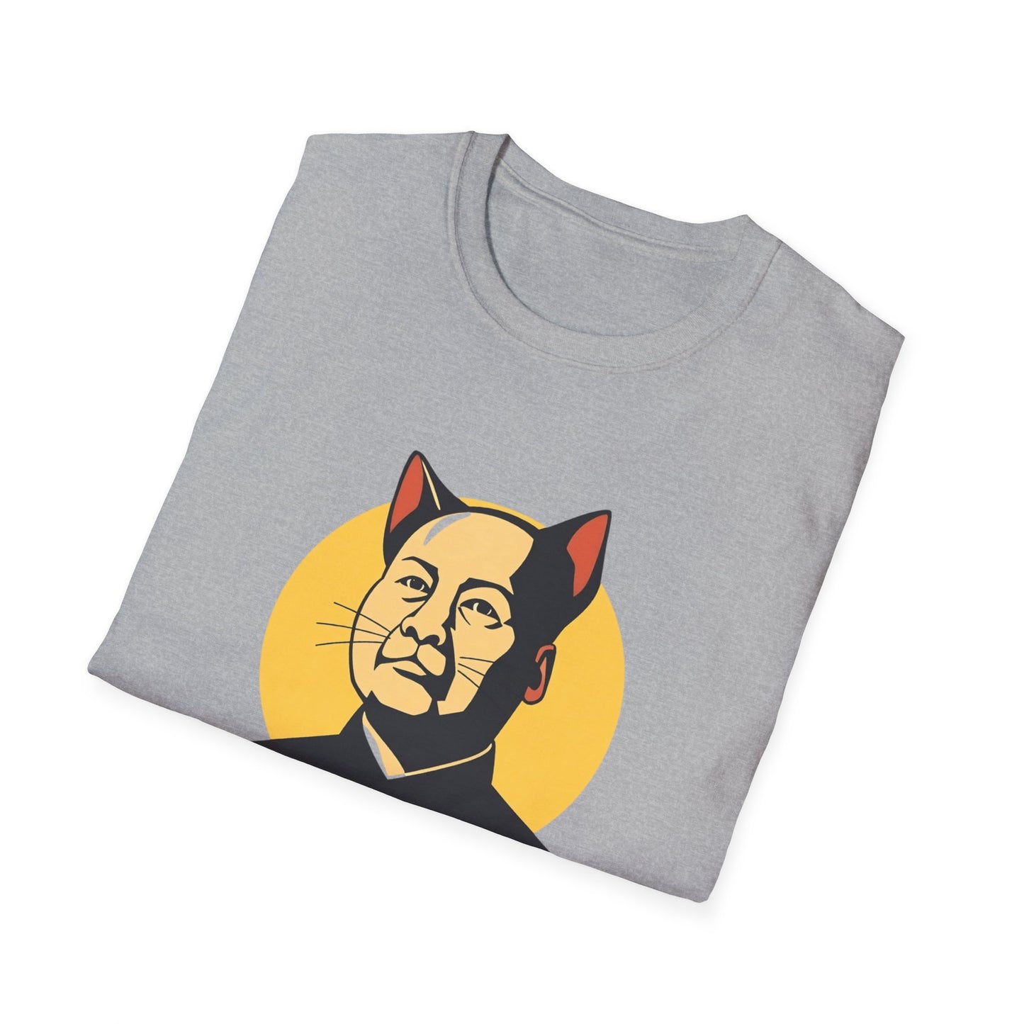 Chairman Meow Unisex Softstyle T-Shirt - Fun Cat Humor Tee for Cat Lovers