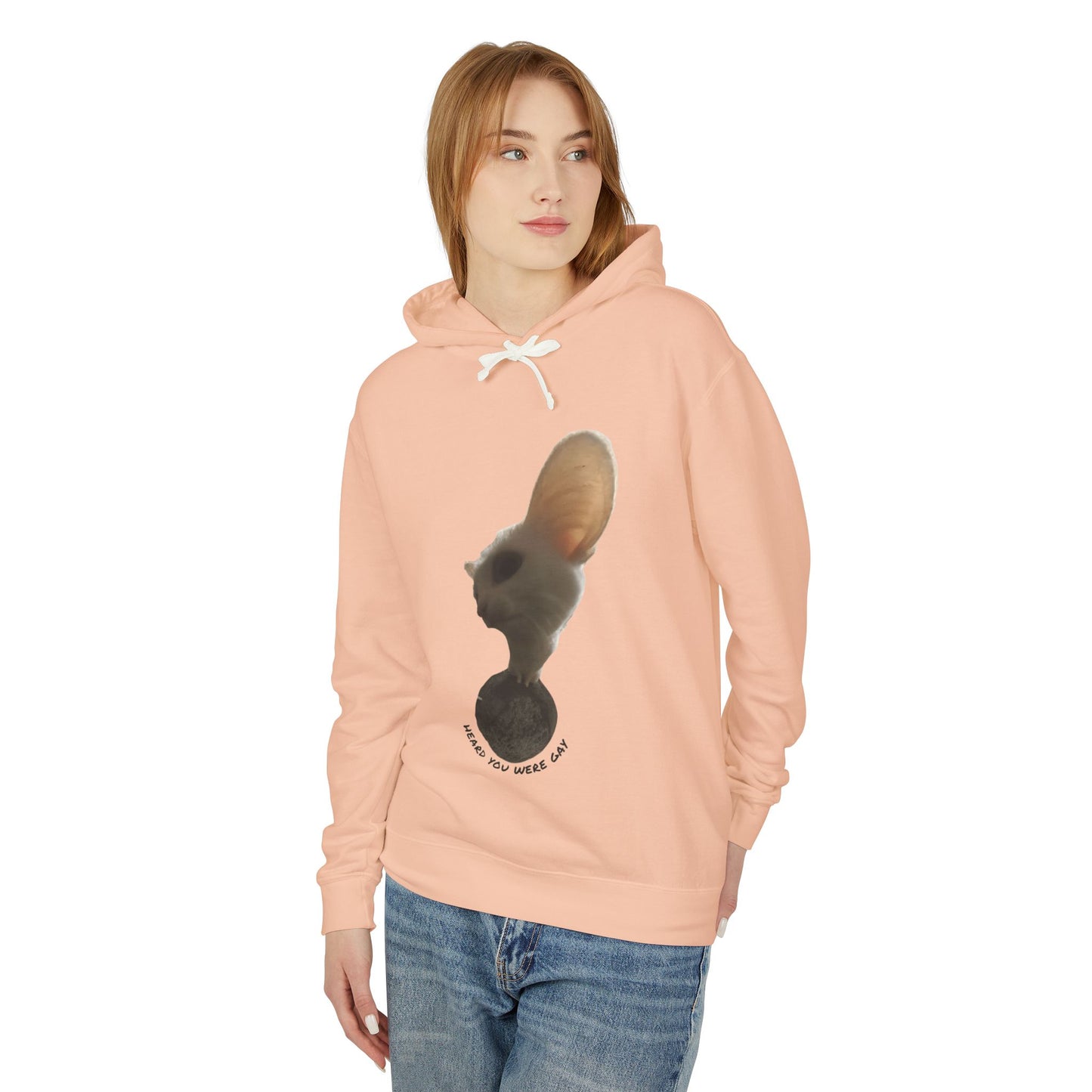 Inspirational Unisex Lightweight Hooded Sweatshirt - "Making You Wonder"