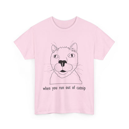 Funny Cat Quote Unisex Heavy Cotton Tee - Perfect Gift for Cat Lovers